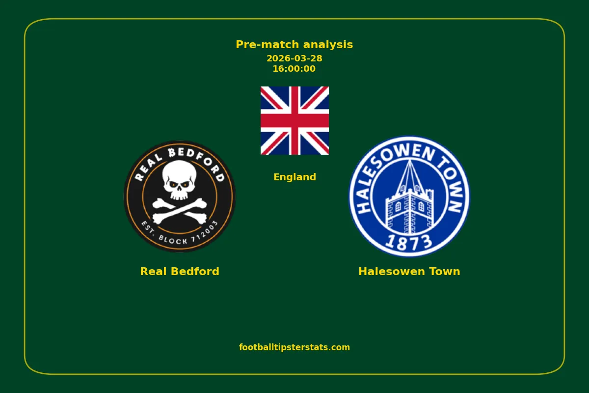 Pre-match analysis: Real Bedford vs Halesowen Town on 2026-03-28